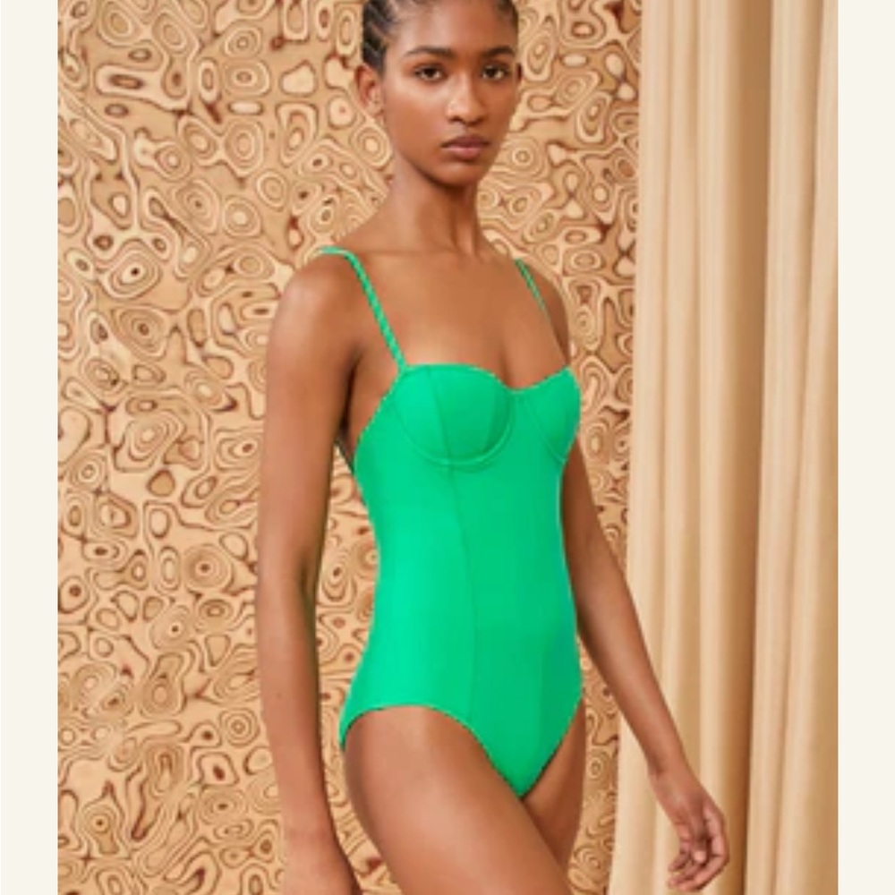 Ulla Johnson Green One Piece Swimsuit